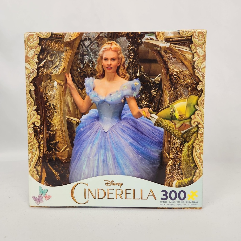 New Sealed Ceaco Disney‎ Cinderella 300 Pc Oversize Jigsaw Puzzle Live Action